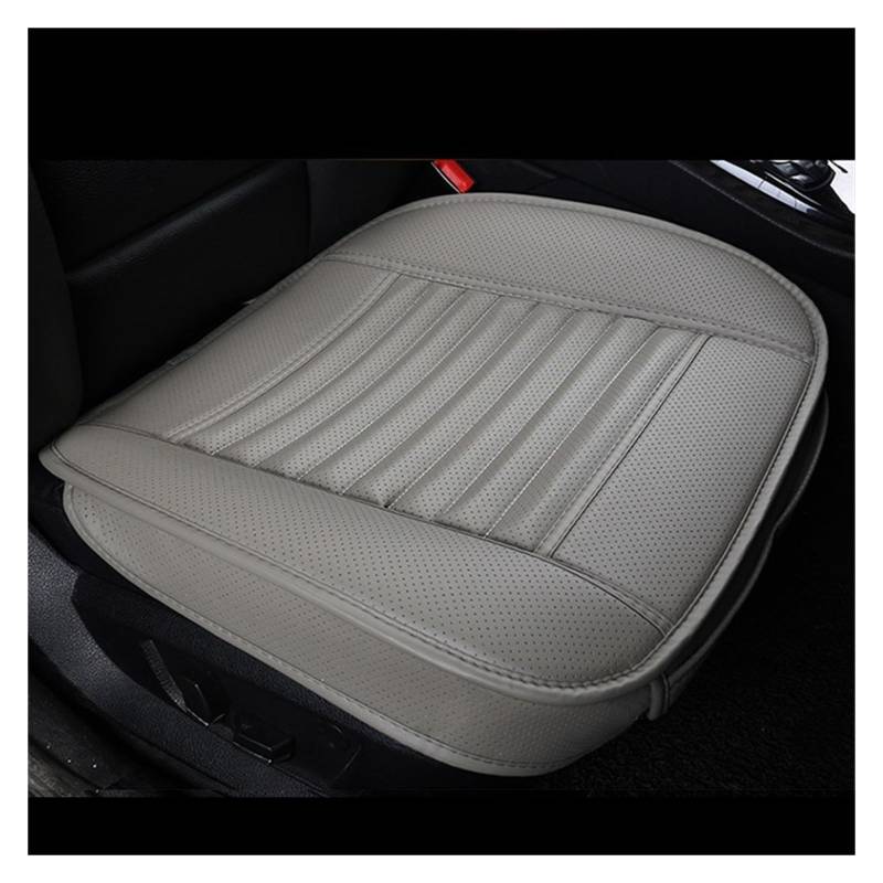 LMHGMUBVR Auto Sitzbezügesets PU-Leder-Autositzbezug, Innenschutz, Sitzbezug, Matten, Autositzbezug, Kissen, Vier Jahreszeiten-Pads.(Grey,1xFront Seat Covers) von LMHGMUBVR