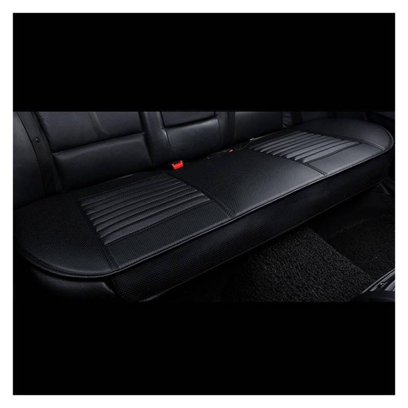 LMHGMUBVR Auto Sitzbezügesets PU-Leder-Autositzbezug, Innenschutz, Sitzbezug, Matten, Autositzbezug, Kissen, Vier Jahreszeiten-Pads.(Schwarz,1xRear Seat Covers) von LMHGMUBVR