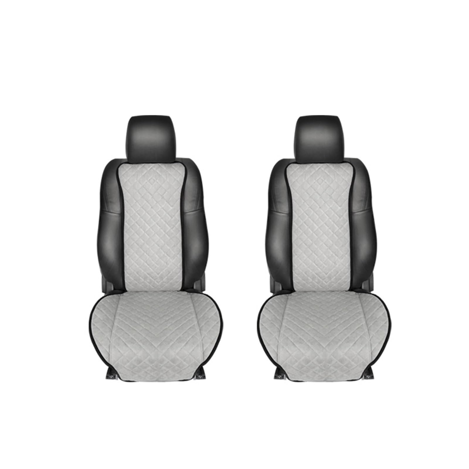 LMHGMUBVR Auto Sitzbezügesets Sitzbezug Universal Autozubehör Four Seasons Autositzbezug für Vorder- und Rücksitzbezüge.(Grey,2xHigh Back Seat Covers) von LMHGMUBVR