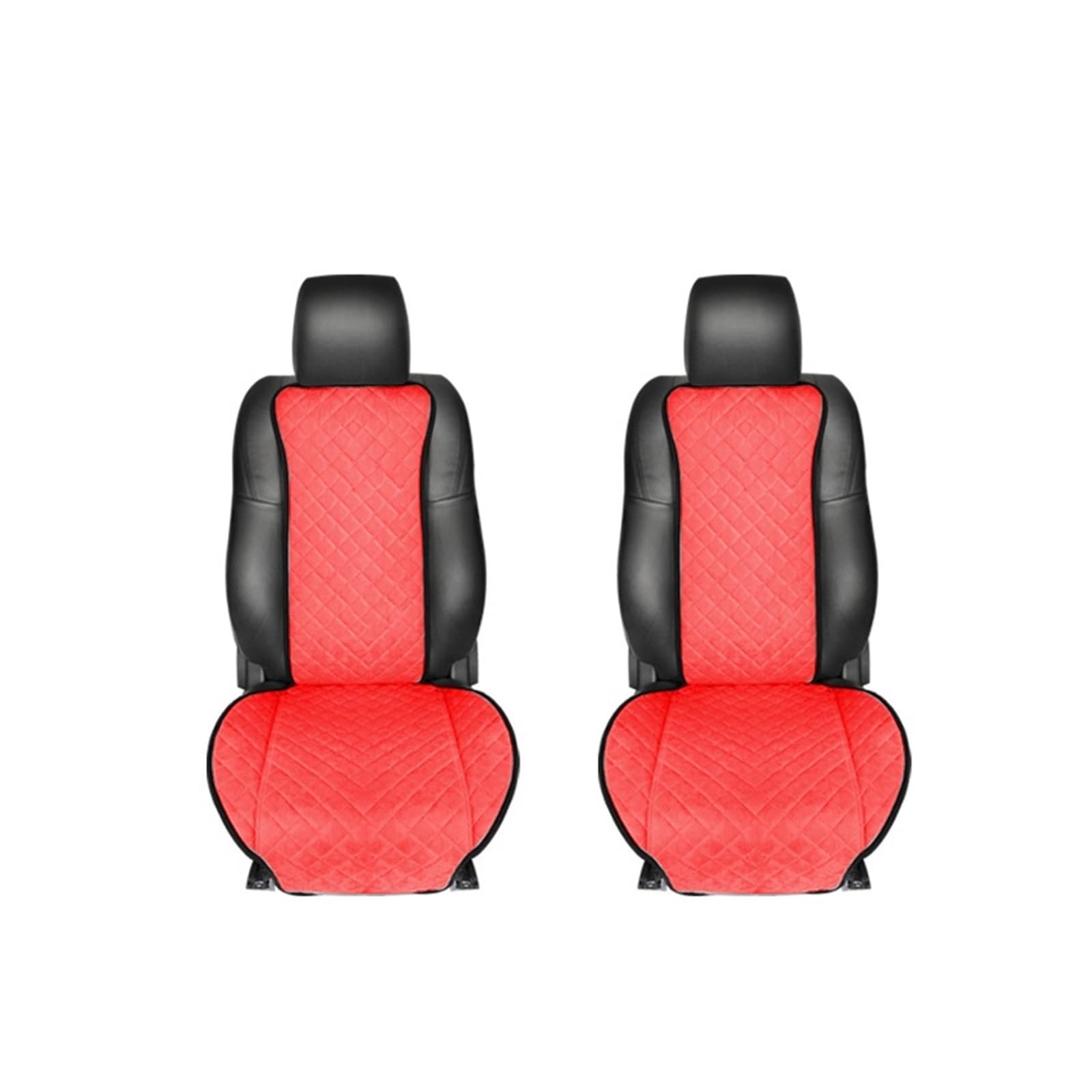 LMHGMUBVR Auto Sitzbezügesets Sitzbezug Universal Autozubehör Four Seasons Autositzbezug für Vorder- und Rücksitzbezüge.(rot,2xHigh Back Seat Covers) von LMHGMUBVR