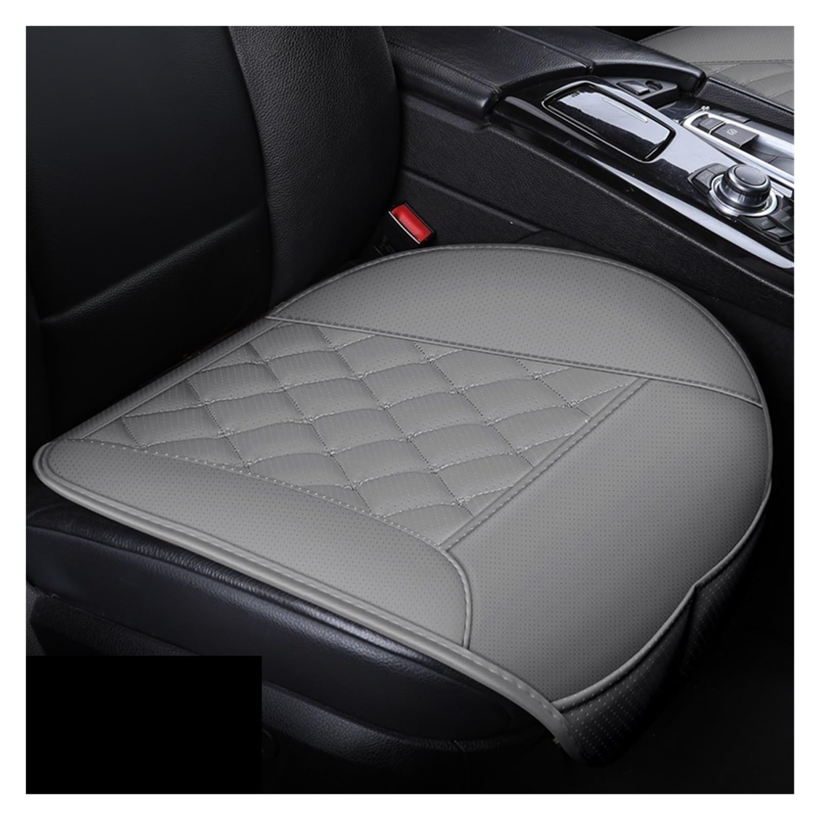 LMHGMUBVR Auto Sitzbezügesets Universal Autositzkissen Ledersitzbezug Autositzschutz Kissen Sitz Auto Vordersitzbezüge.(Grey,1pcsFront Seat Covers) von LMHGMUBVR