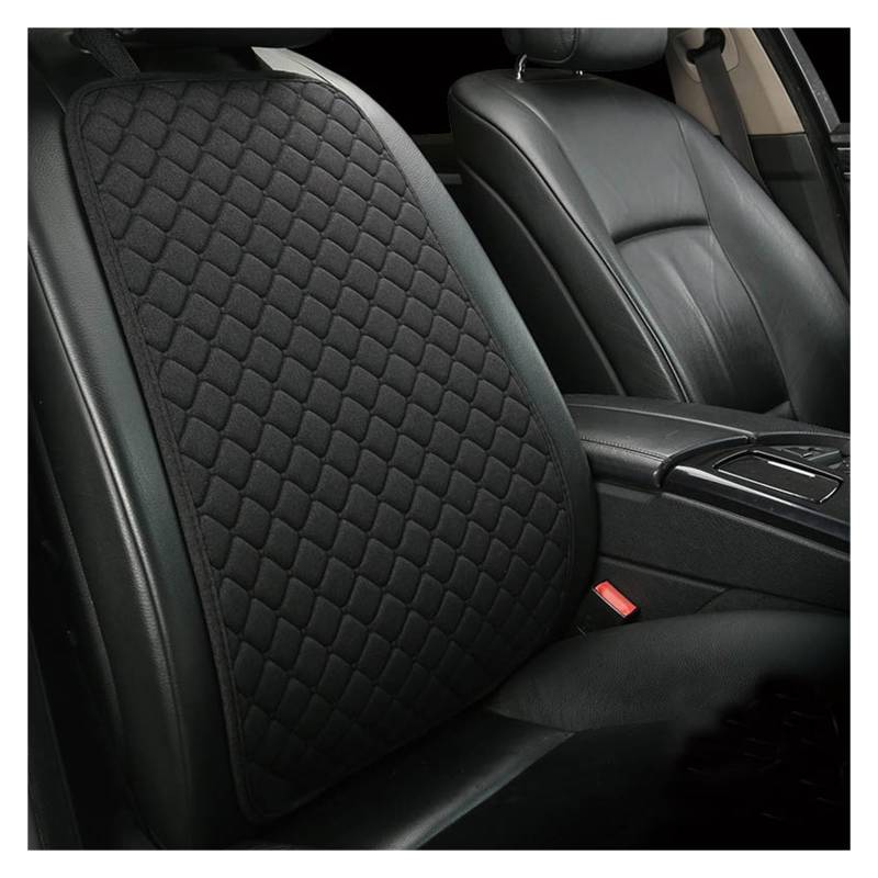 LMHGMUBVR Auto Sitzbezügesets Universal Flachs Auto Sitz Abdeckung Automobil Sitz Rückenlehne Kissen Pad Matte Für Auto Vorne Auto Styling Innen.(Schwarz,1xrear backrest) von LMHGMUBVR