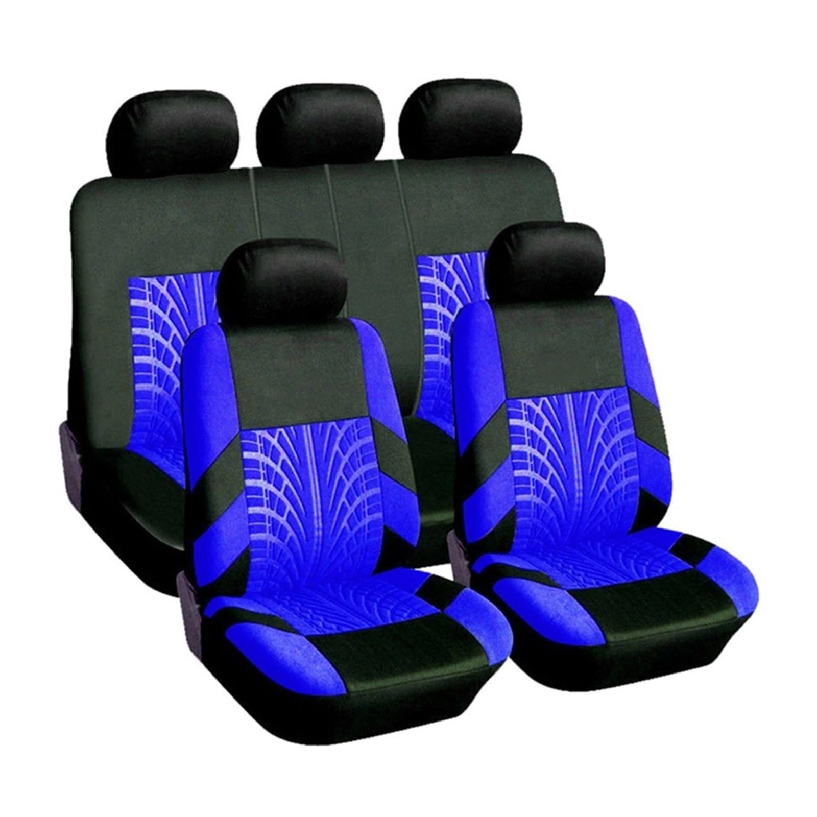 LMHGMUBVR Auto Sitzbezügesets Universell für Autobezüge, Sitz-Mesh-Schwamm-Design, vorderer Autositzbezug.(Blau,Set of seat Covers) von LMHGMUBVR