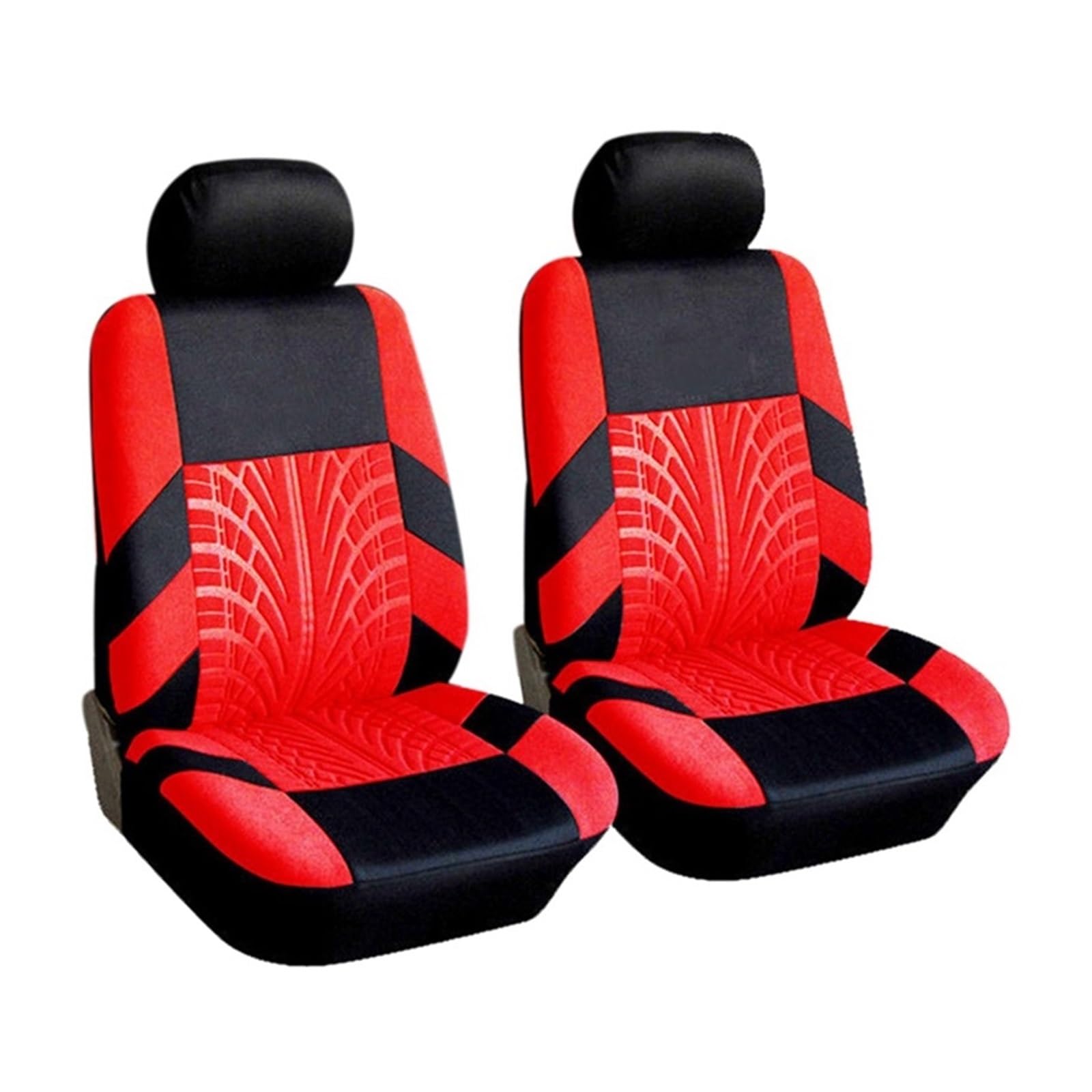 LMHGMUBVR Auto Sitzbezügesets Universell für Autobezüge, Sitz-Mesh-Schwamm-Design, vorderer Autositzbezug.(rot,2xHigh Back Seat Covers) von LMHGMUBVR