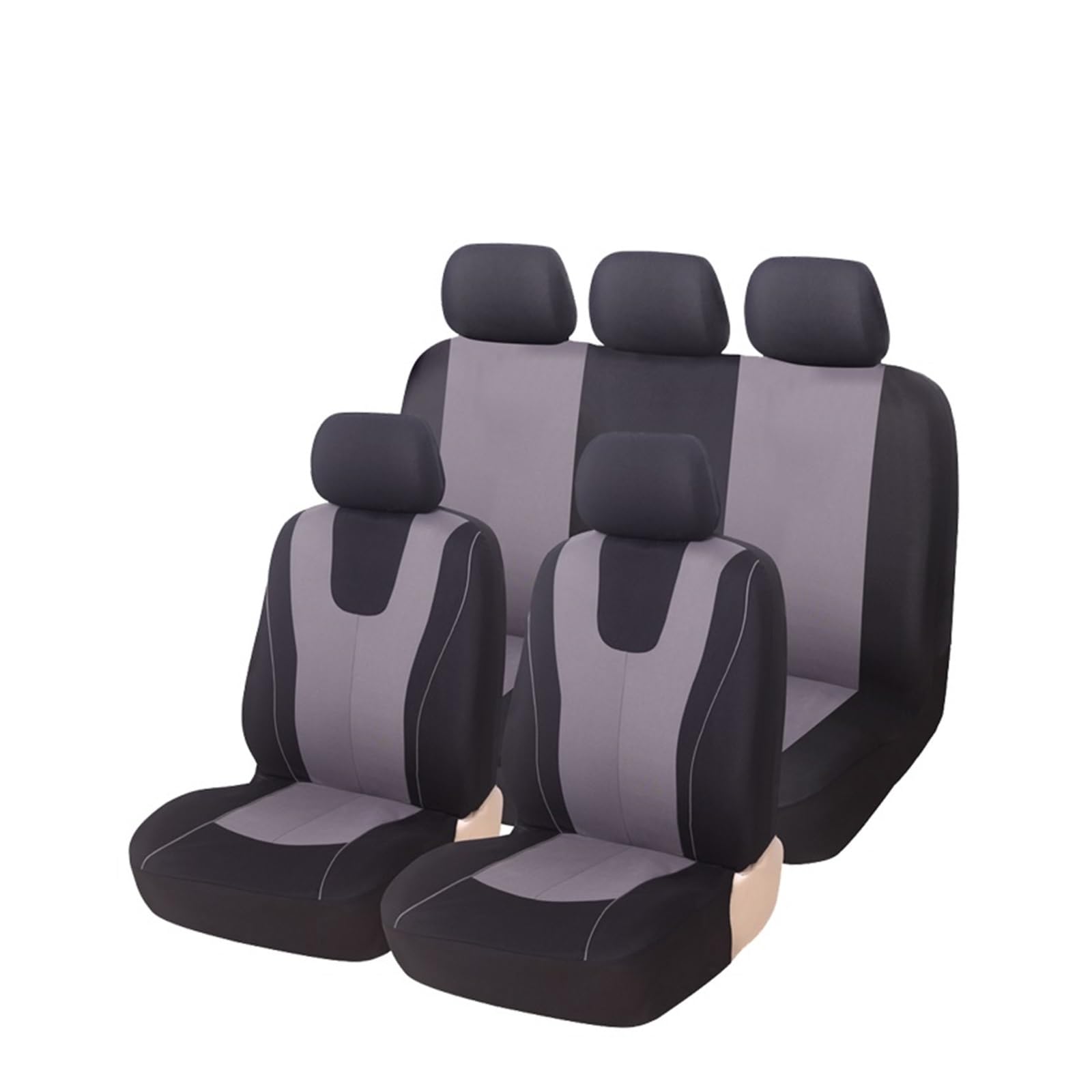 LMHGMUBVR Auto Sitzbezügesets Universeller Blauer Autositzbezug aus Polyestergewebe für Schutz der Sitzbezüge 2021.(Grey,5 x seat Cover) von LMHGMUBVR