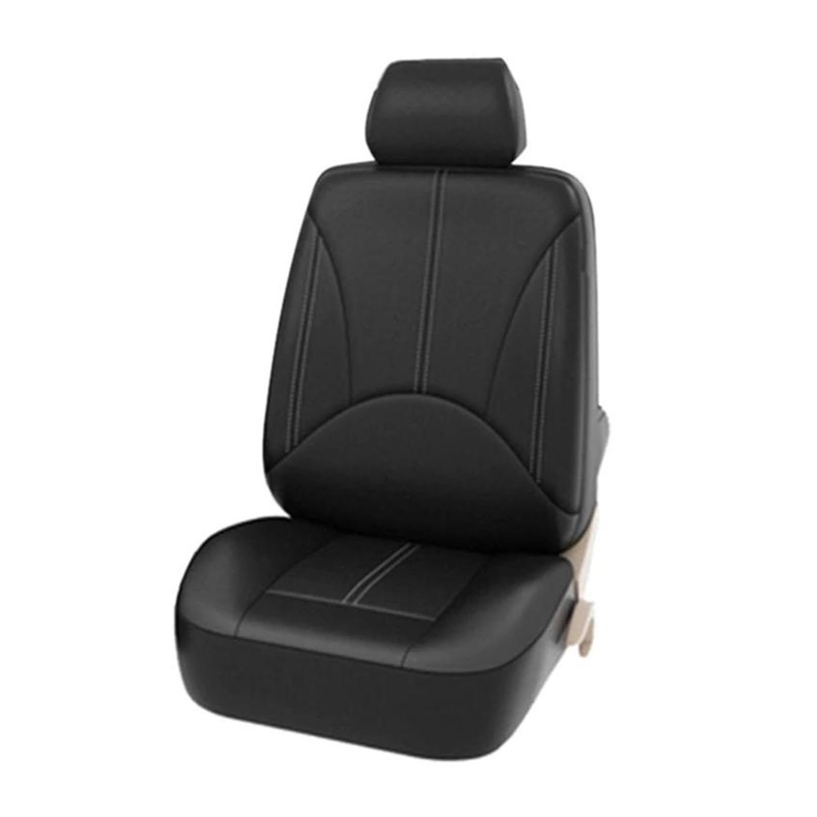 LMHGMUBVR Auto Sitzbezügesets Universelles PU-Leder-Autositzbezug-Set für Vier Jahreszeiten, atmungsaktiver Styling-Autositzschutz.(1xHigh Back Seat Covers) von LMHGMUBVR