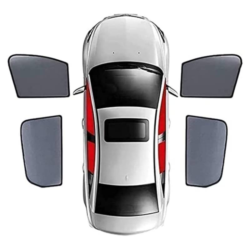 Sonnenschutz Auto Baby für Jaguar XF Wargon 2018-2021, UV Schutz Sonnenblende Auto Netz für Seitenfenster Meshmaterial Schützt Mitfahrer Kinder & Haustiere,E von LMJZXC