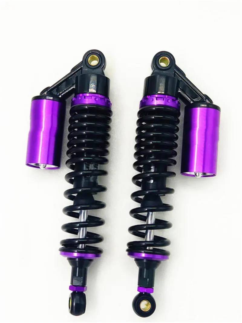 Motorrad Stoßdämpfer 2 Stück 340 Mm Universal-Stoßdämpfer Mit 8 Mm Feder Für Yamaha VMAX V-MAX Für Suzuki GS450 GS1000/G(Purple) von LMNMY