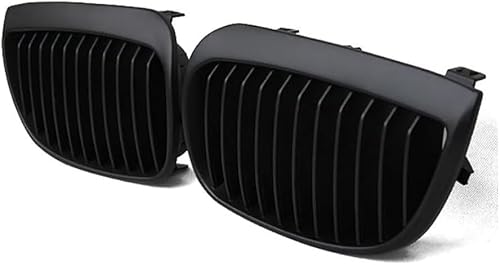 Auto Front Kühlergrill für BMW 1 Series E81 E87 Hatchback 2004-2007, Frontgrill Frontstoßstangengitter Auto zubehör,matte black von LMYFCL66