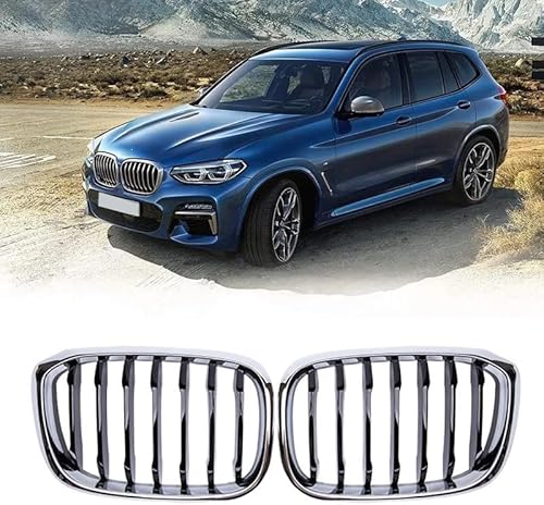 Auto Front Kühlergrill für BMW X3 X4 G01 G02 G08 2018-2021, Frontgrill Frontstoßstangengitter Auto zubehör von LMYFCL66