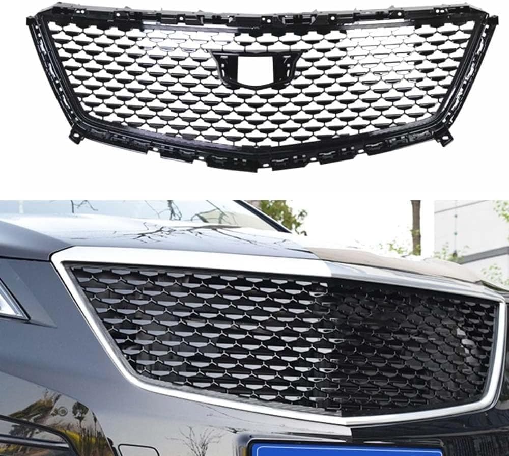 Auto Front Kühlergrill für Cadillac XT5 2016-2023, Frontgrill Frontstoßstangengitter Auto zubehör,Silver von LMYFCL66