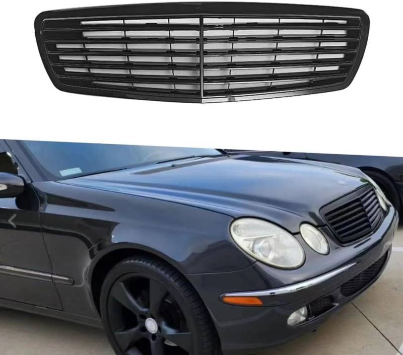 Auto Front Kühlergrill für Mercedes Benz E-Class W211 2003-2005 OE, Frontgrill Frontstoßstangengitter Auto zubehör von LMYFCL66