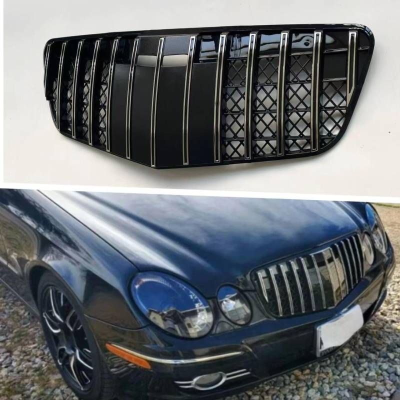 Auto Front Kühlergrill für Mercedes-Benz E-Class W211 2006-2008 GT, Frontgrill Frontstoßstangengitter Auto zubehör von LMYFCL66