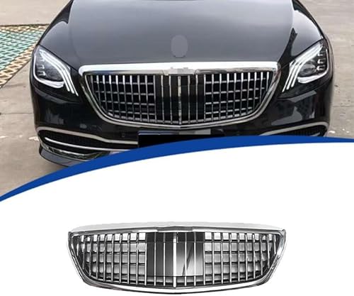 Auto Front Kühlergrill für Mercedes-Benz S-Class W222 2014-2020, Frontgrill Frontstoßstangengitter Auto zubehör von LMYFCL66