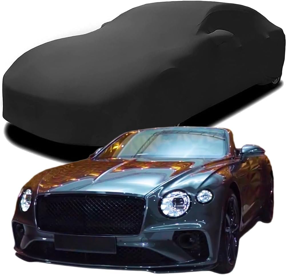 Autoabdeckung für Bentley Continental GTC, Premium Autoabdeckung Formanpassende, atmungsaktive Autoschutzdecke,Black von LMYFCL66