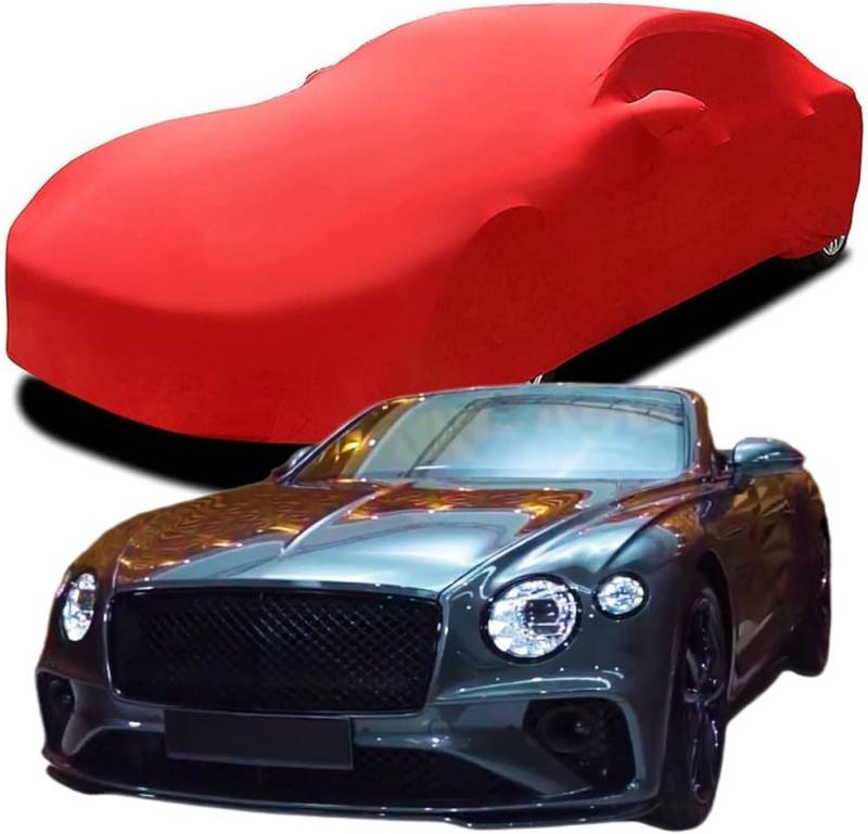 Autoabdeckung für Bentley Continental GTC, Premium Autoabdeckung Formanpassende, atmungsaktive Autoschutzdecke,Red von LMYFCL66