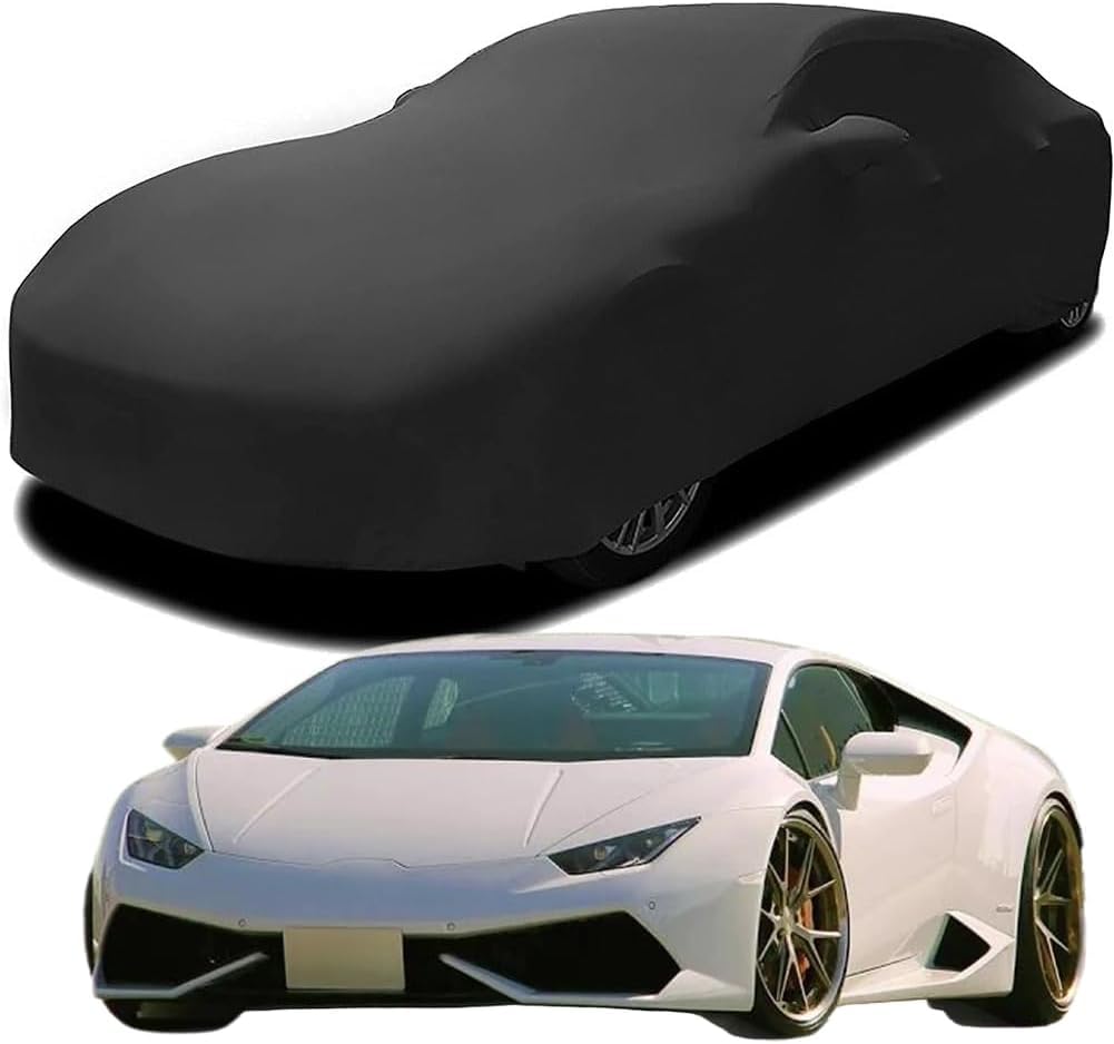 Autoabdeckung für Lamborghini Huracan, Premium Autoabdeckung Formanpassende, atmungsaktive Autoschutzdecke,Black von LMYFCL66