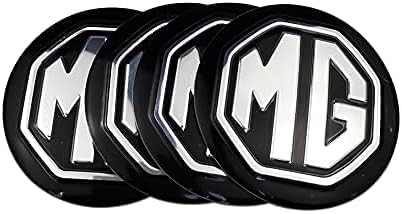 4 Stück Auto Felgenkappen für MG MG4, Verschleißfest Langlebig Auto Nabenabdeckung Radkappen Ersatz Accessoires,Black von LMYSLCDW