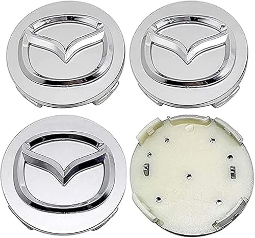 4 Stück Auto Felgenkappen für Mazda CX3 52mm, Verschleißfest Langlebig Auto Nabenabdeckung Radkappen Ersatz Accessoires von LMYSLCDW