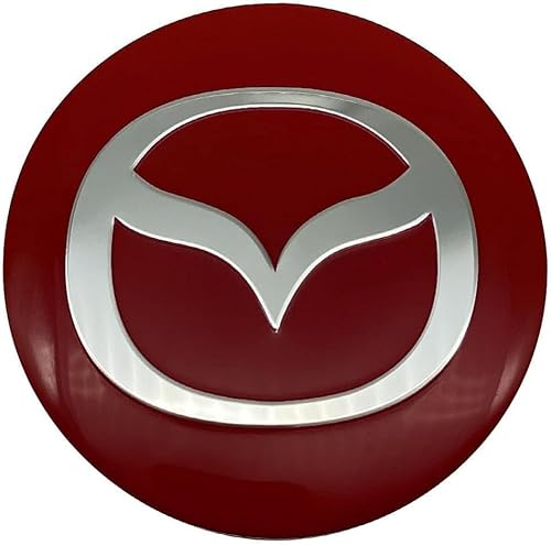 4 Stück Auto Felgenkappen für Mazda MX-5 56mm, Verschleißfest Langlebig Auto Nabenabdeckung Radkappen Ersatz Accessoires von LMYSLCDW