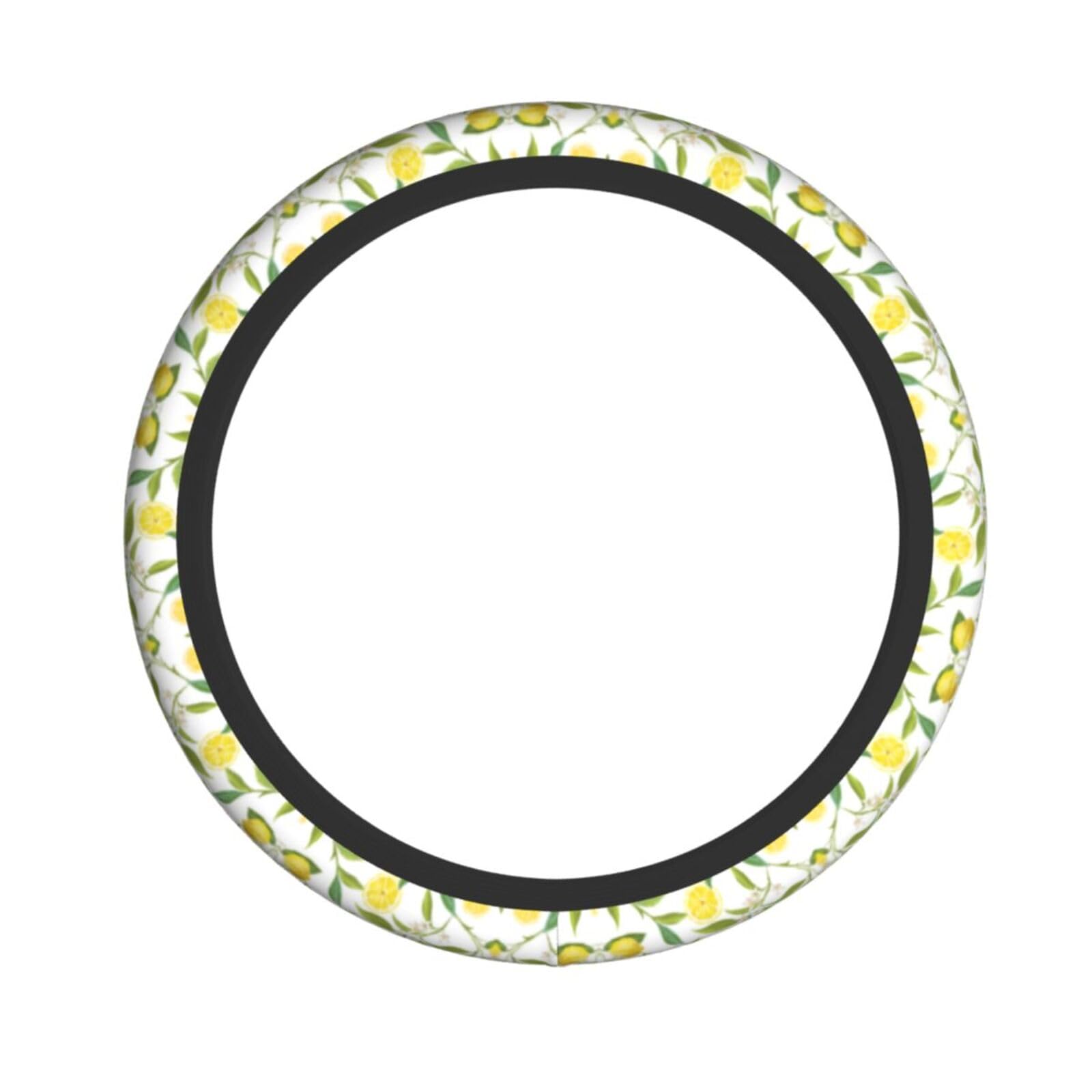 Frische tropische Zitronen elastische Lenkradhülle Stoff Lenkradbezug Schutzhülle von LNEMYQRS