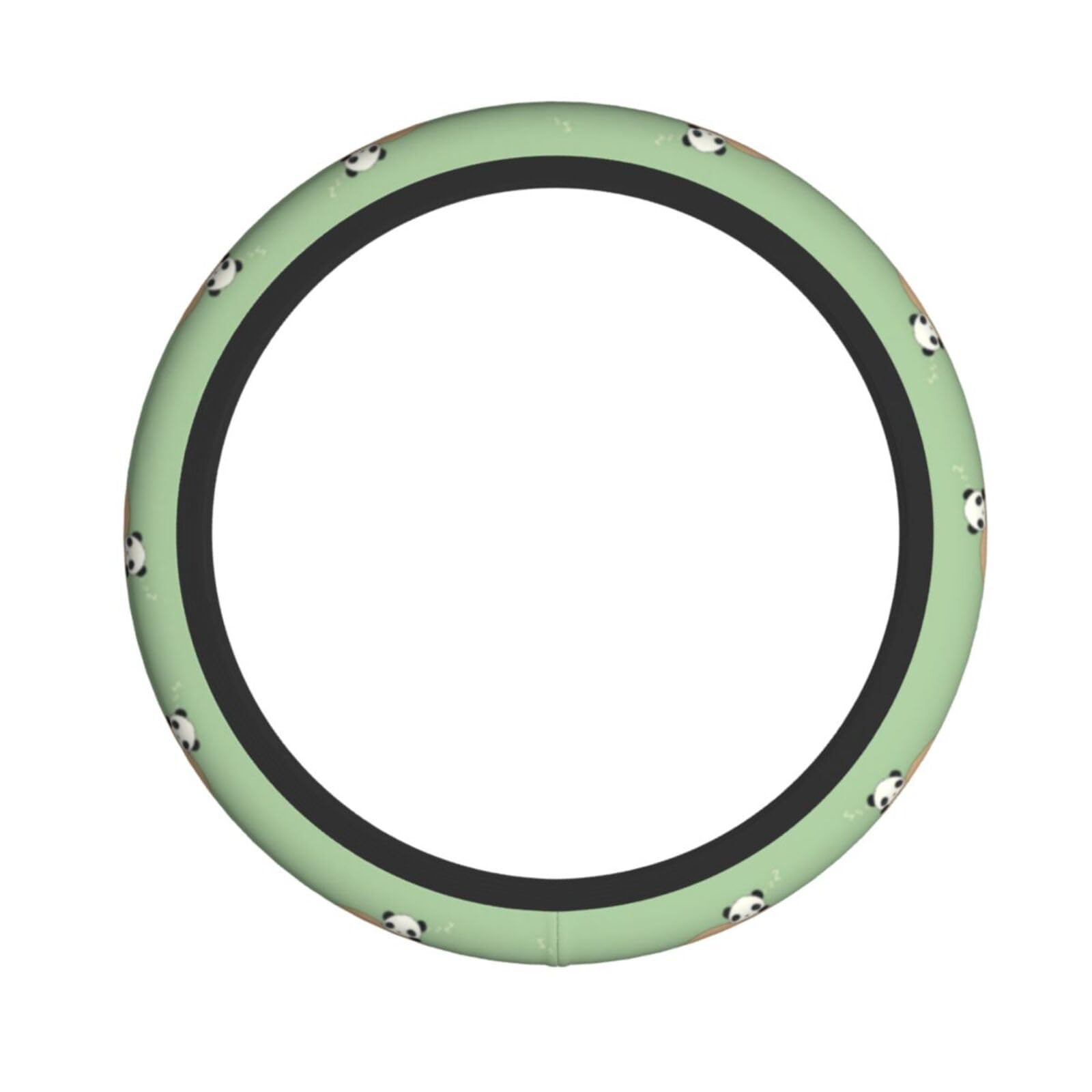 Lenkradbezug mit süßem Panda und Faultier, elastischer Stoff, Lenkradhülle, Schutzhülle von LNEMYQRS