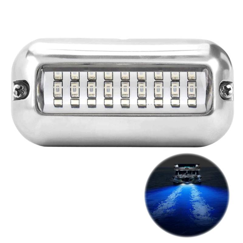 LNGJIN Navigationslicht Für Boote,12V 24V IP68 Wasserdichtes Marine Yacht LED Licht,Boot Positionslichter,Navigationslicht,Marine Boot Yacht LED Licht Signalleuchte (Blau) von LNGJIN