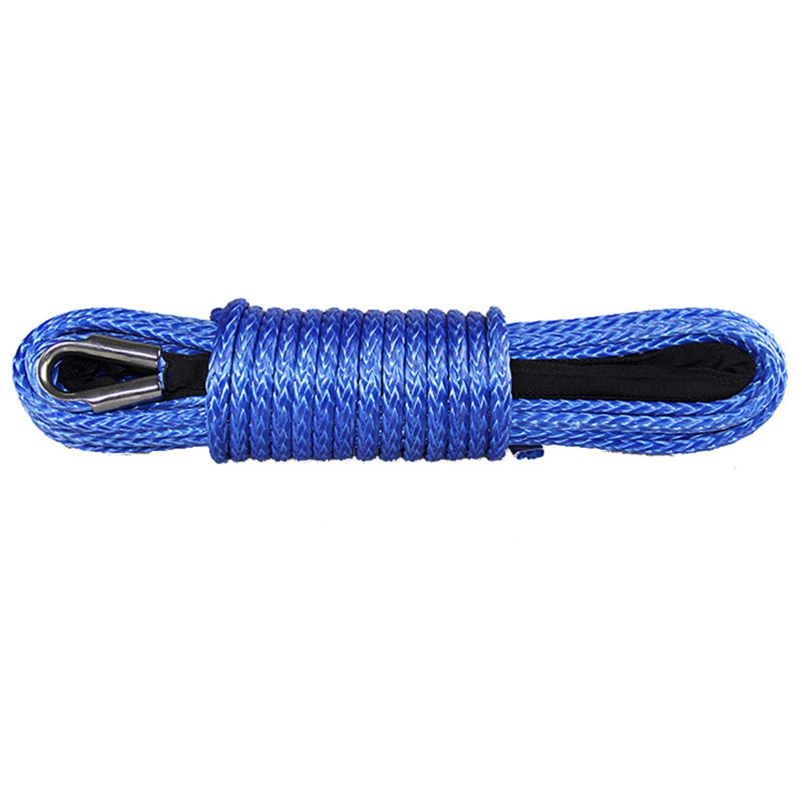 10mmx26m Winde Seil Auto Starker Anhänger Seil Seil ATV Traktionsseil(Blue) von LNHHG