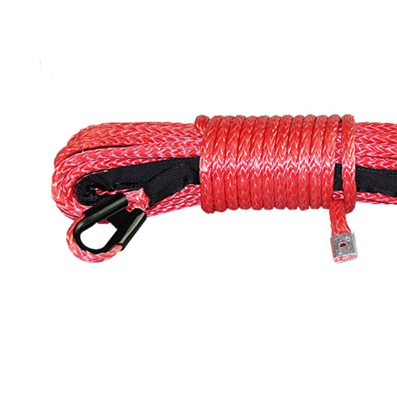 10mmx26m Winde Seil Auto Starker Anhänger Seil Seil ATV Traktionsseil(Rood) von LNHHG