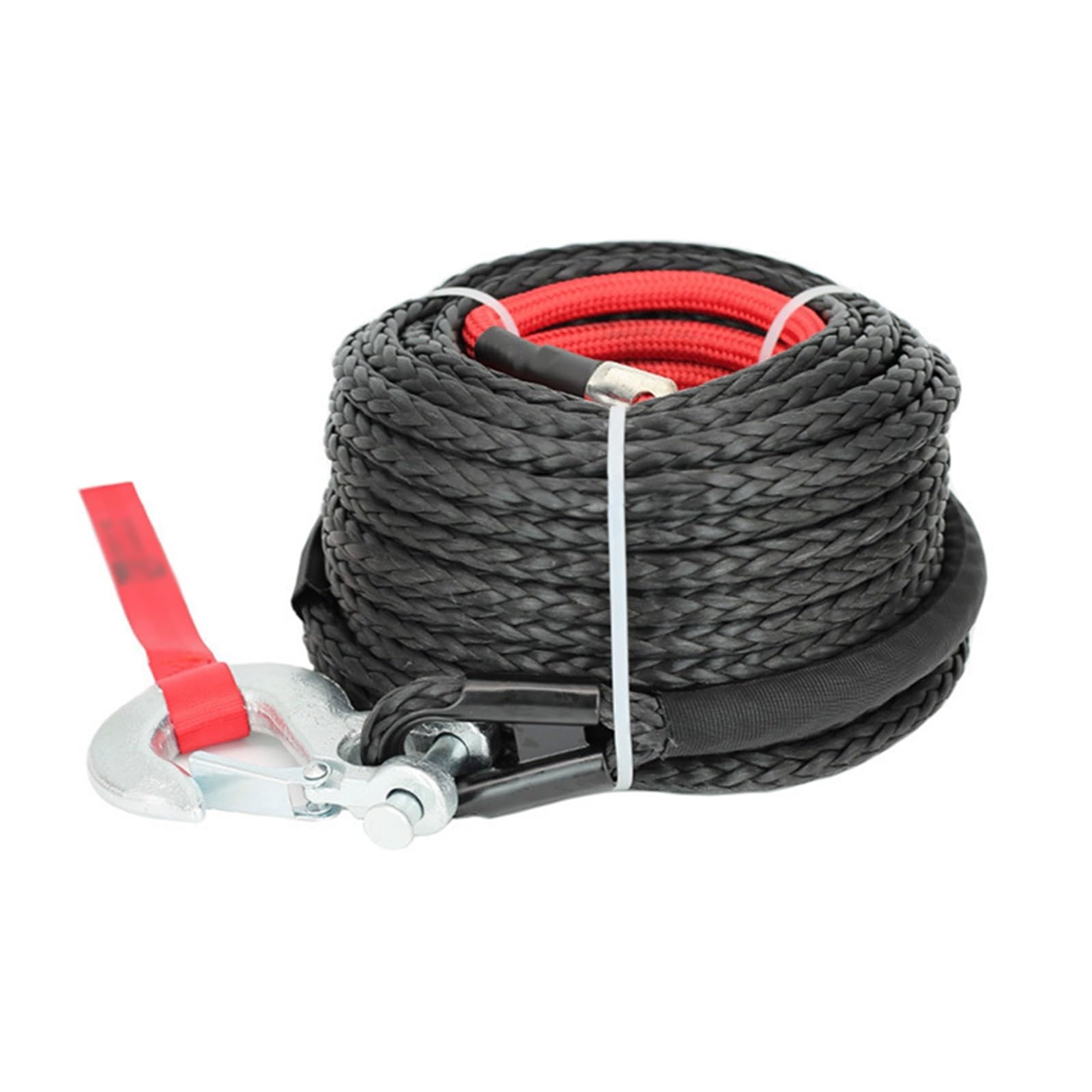 Synthetisches Windenseil-Set 12mm x 28m 13mm x 25m Synthetisches Windenseil Abschleppwagen Off-Road-Anhängerseil for ATV-SUV-Fahrzeug(12mmx25m) von LNHHG