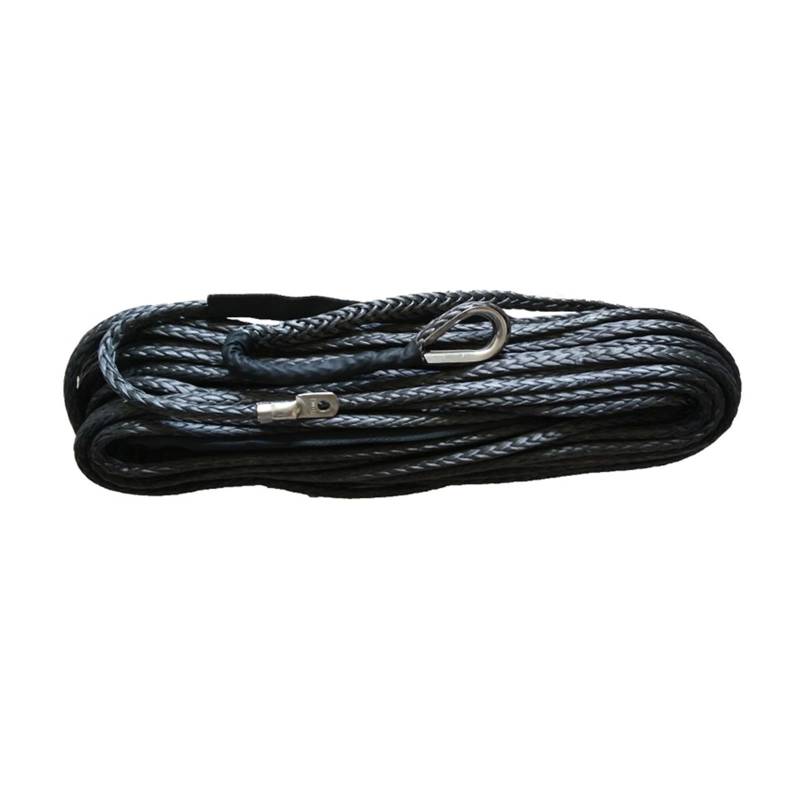 Synthetisches Windenseil-Set 4X4 Recovery Gear 8 mm x 30 m Synthetisches Windenseil for Abschleppen oder im Gelände(Noir) von LNHHG