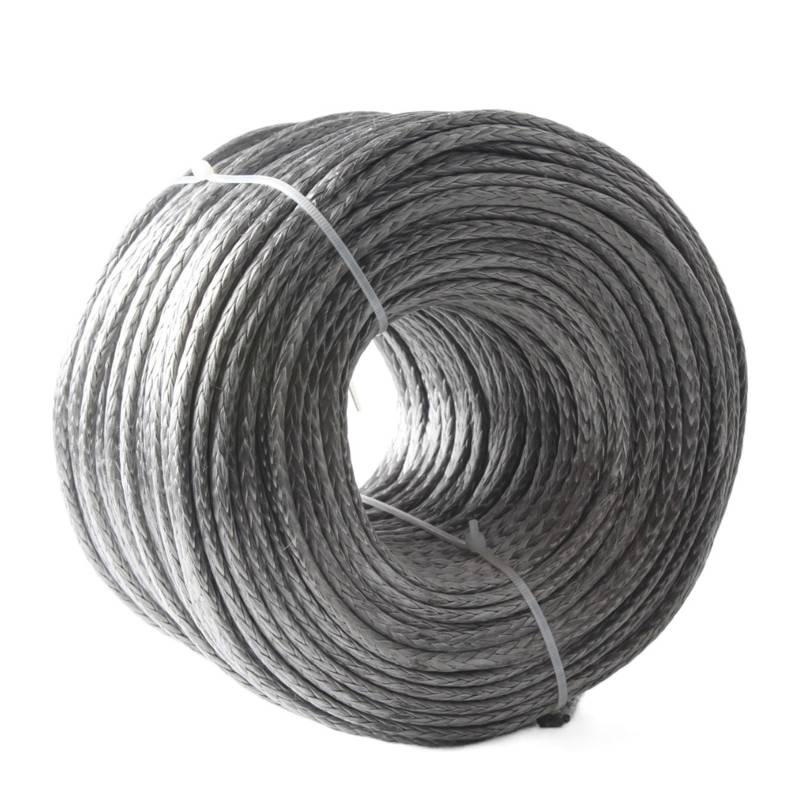 Synthetisches Windenseil-Set 6 mm 5 m/10 m Segelflugzeug-Schleppseile UHMWPE-Seil 3260 kg Windenleine(5m Grey) von LNHHG