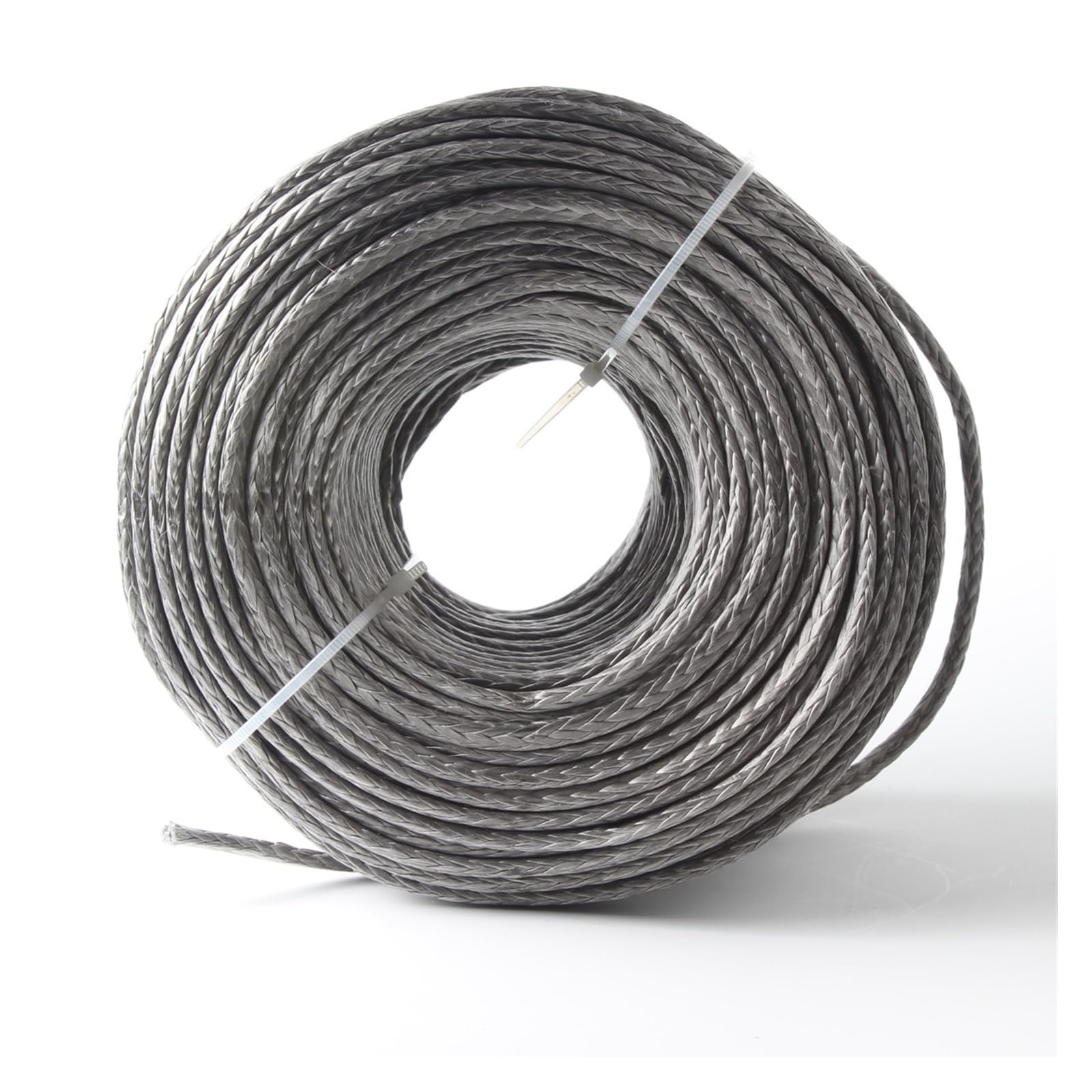 Synthetisches Windenseil-Set 7 mm 20 m UHMWPE-Hohlgeflecht-Bootsankerseil(Grey 20m) von LNHHG