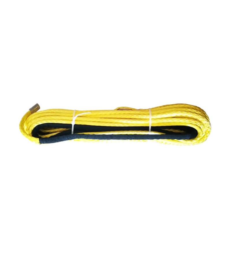 Synthetisches Windenseil-Set ATV-Windenseil, 10 mm x 30 m, Synthetisches Auto-Abschleppseil, Bergungskabel, Off-Road, 4 x 4(Yellow) von LNHHG