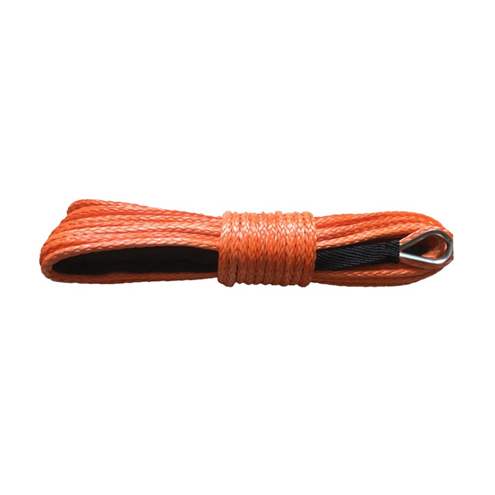 Synthetisches Windenseil-Set Synthetisches Windenseil, 8 mm x 40 m, Synthetisches UHMWPE-Windenseil mit Haken for 4x4/ATV/UTV/SUV/Offroad Recover(Orange) von LNHHG