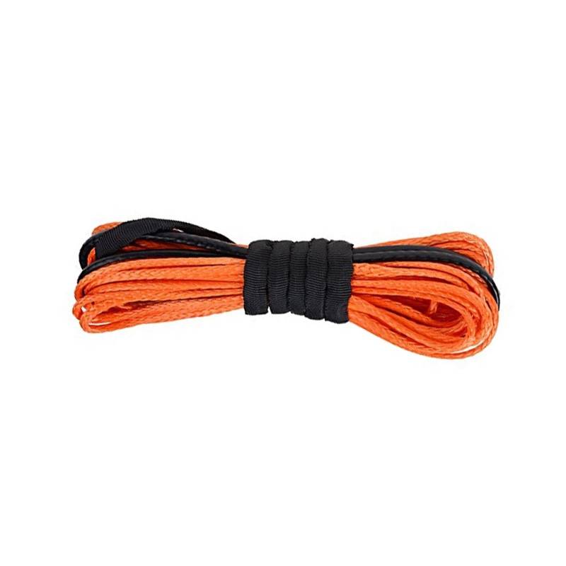 Synthetisches Windenseil-Set Windenseil, 20500 lbs Synthetisches Windenseilleitungskabel 10 mm x 30 m 12-strängiges Synthetisches Windenseil UHMWPE-Kabel for ATV UTV(Orange) von LNHHG