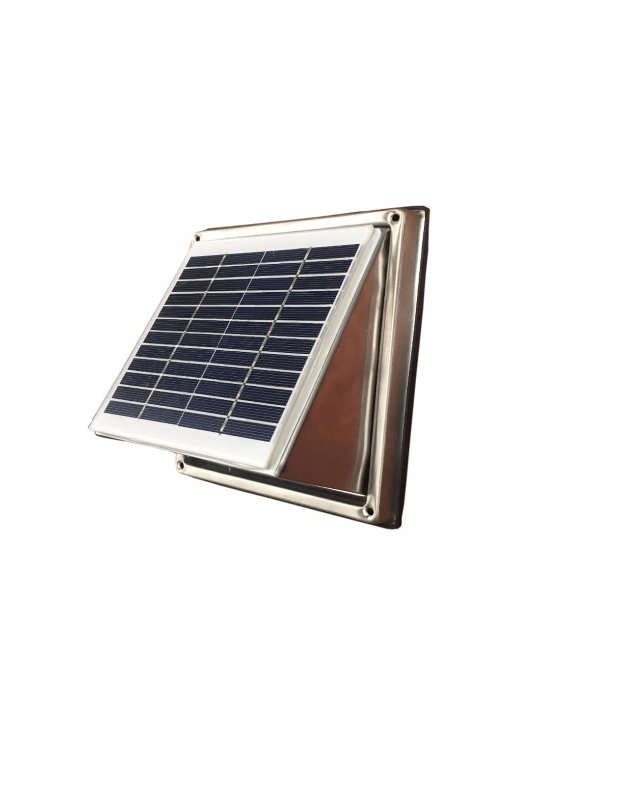 Wohnmobil-Lüfter 68cfm Solar-Wandventilator 2,5 W Edelstahl Luftkanal Durchmesser 120 Mm Ventilator For Schuppen Braucht Starken Sonnenschein, Um Zu Funktionieren von LNHHG