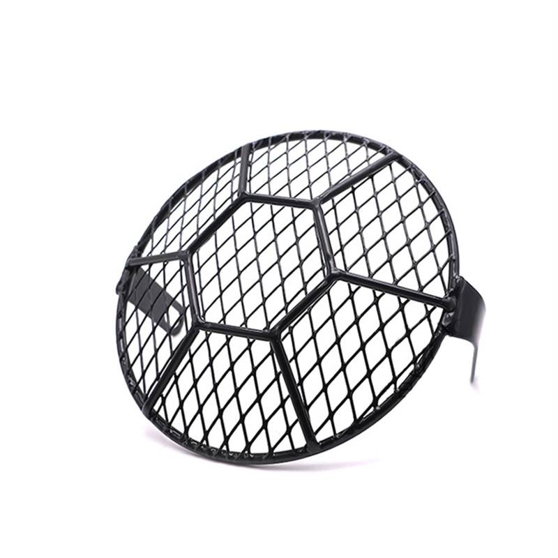 Motorrad Scheinwerferschutz Grill Protecto Vintage Motorrad Universal Scheinwerferschutz Retro Grill Licht Lampenabdeckung Für Harley Für Ducati Für Chopper Für Cafe ForRacer Scheinwerfer Maske(Type-F von LNMLRBXEXZ