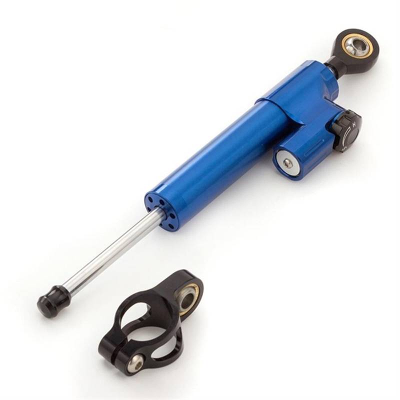 Motorradhalterung Einstellbarer CNC Aluminium Universal Motorrad Lenkungsdämpfer Stabilisator Zubehör Für Kawasaki Für Z1000 Für Z750 2003-2009 Stoßdämpfer CNC-Montagesatz(Blue) von LNMLRBXEXZ