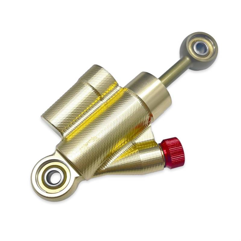 Motorradhalterung Einstellbarer CNC Kurze Einstellbare Off-Road Universal Motocross Lenkung Dämpfer Stabilisator Sicherheit Steuerung Für CRF250R Für FS450 Stoßdämpfer CNC-Montagesatz(Gold) von LNMLRBXEXZ