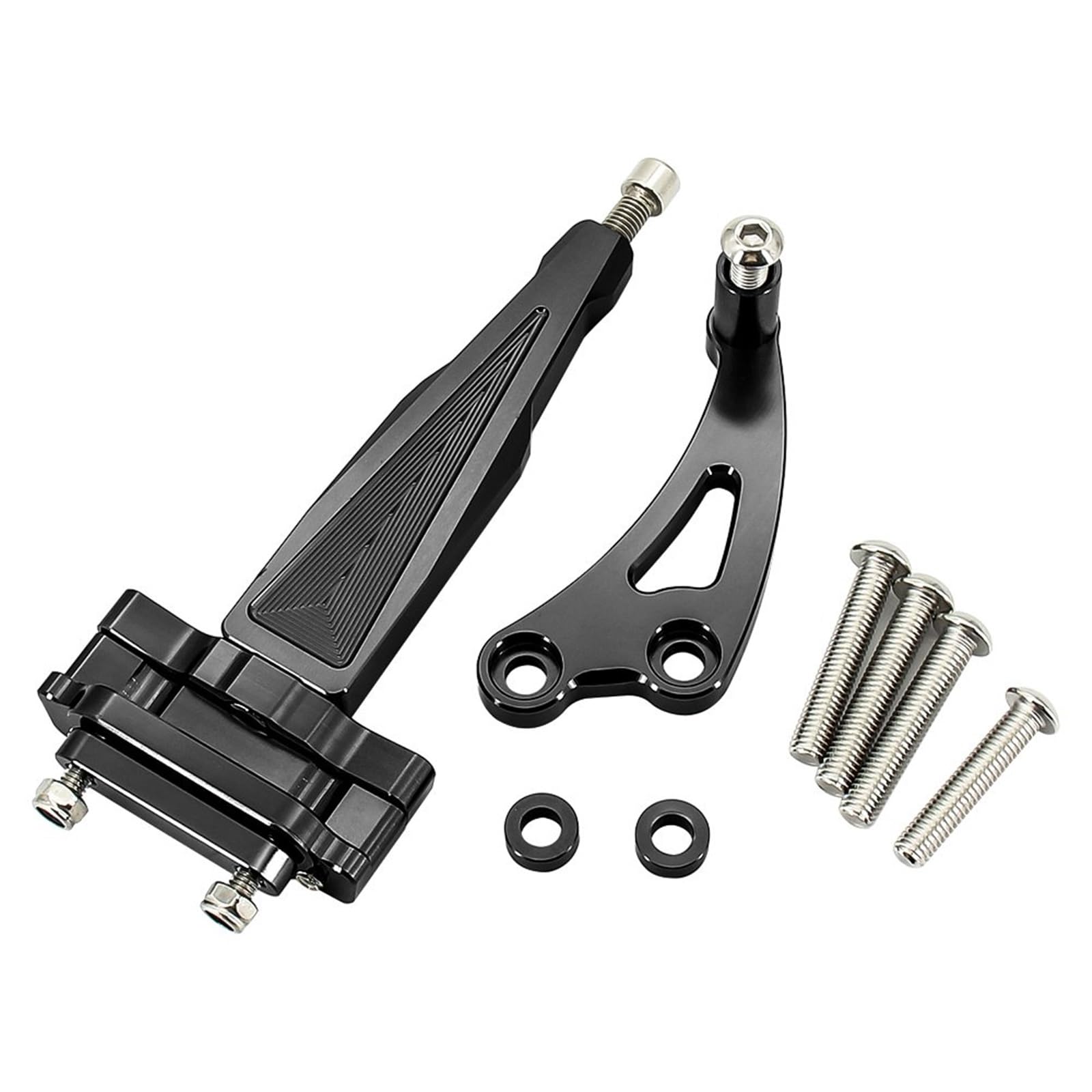 Motorradhalterung Einstellbarer CNC-Lenkungsdämpfer-Stabilisatorhalterung, Montagehalter-Set, Motorrad-Teile-Zubehör Für CB650F 2014–2019 Stoßdämpfer CNC-Montagesatz(Black) von LNMLRBXEXZ