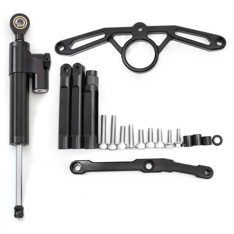 Motorradhalterung Einstellbarer CNC Motorrad Stabilisator Lenkung Dämpfer Halterung Montage Kit Unterstützung Zubehör Für MT09 Für MT 09 Für MT-09 2021 2022 2023 Stoßdämpfer CNC-Montagesatz(Type-C) von LNMLRBXEXZ