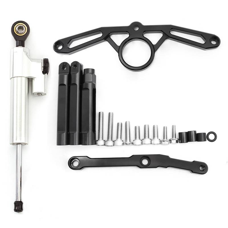 Motorradhalterung Einstellbarer CNC Motorrad Stabilisator Lenkung Dämpfer Halterung Montage Kit Unterstützung Zubehör Für MT09 Für MT 09 Für MT-09 2021 2022 2023 Stoßdämpfer CNC-Montagesatz(Type-G) von LNMLRBXEXZ