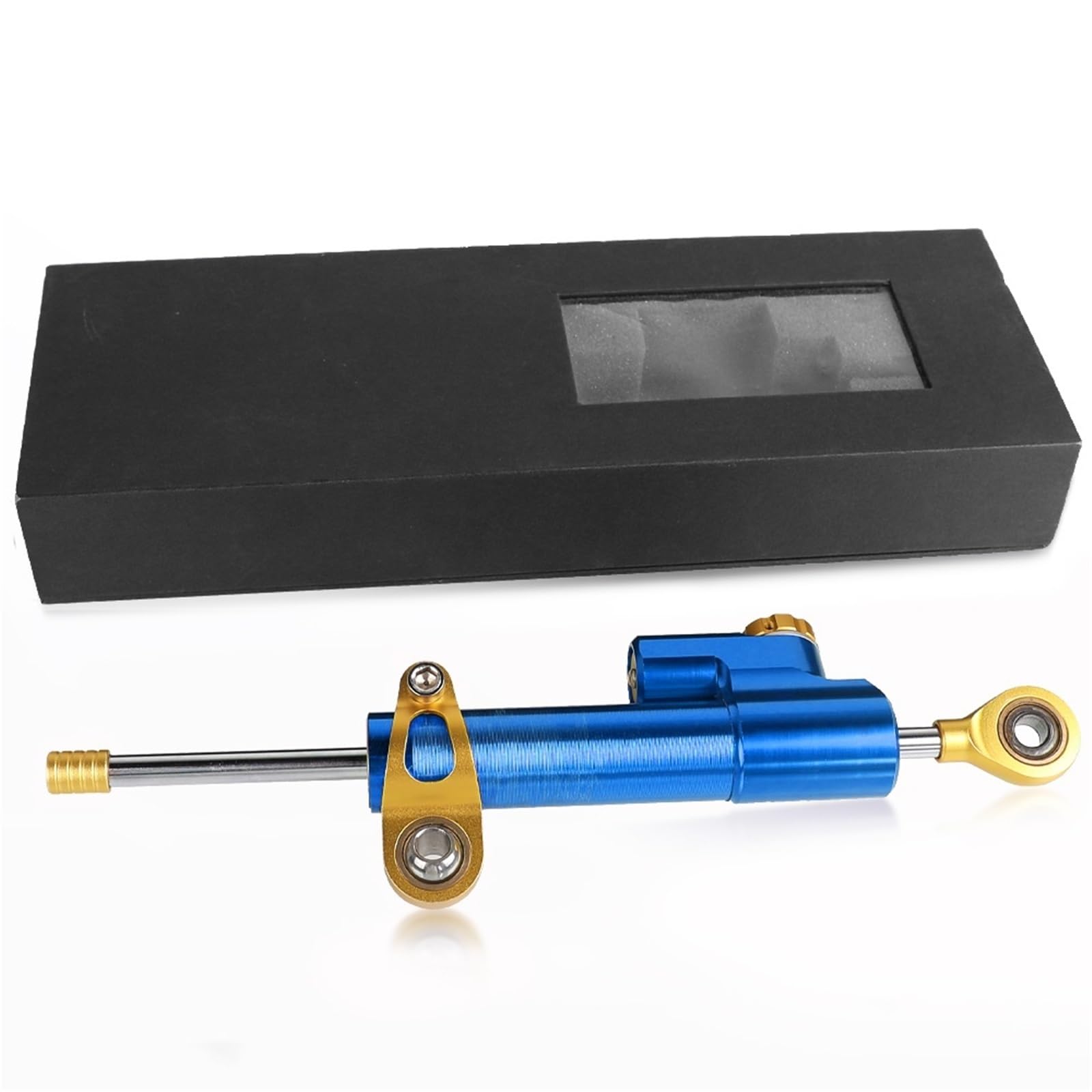 Motorradhalterung Einstellbarer CNC Universal Motorrad Dämpfer Lenkung Stabilisieren Sicherheit Control Für CBR954RR Für CBR 954 RR Für CBR954 ALLE Jahr Stoßdämpfer CNC-Montagesatz(Gold-Blue) von LNMLRBXEXZ