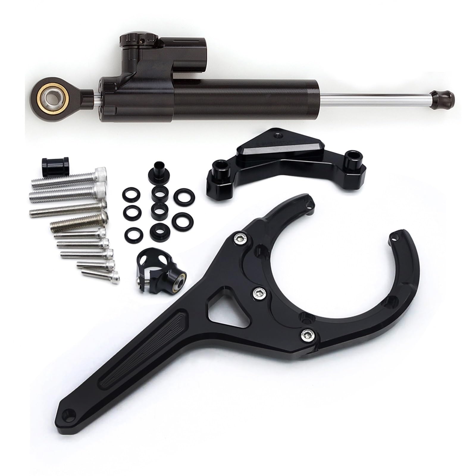 Motorradhalterung Einstellbarer FÜR Suzuki Für GSX S1000GT Für GSX-S1000GT Für GSXS 1000GT 2022 2023 2024 CNC Lenkung Dämpfer Stabilisator Halterung Montage Kit Stoßdämpfer CNC-Montagesatz(Type-D) von LNMLRBXEXZ