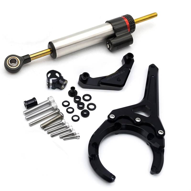 Motorradhalterung Einstellbarer FÜR Suzuki Für GSX S1000GT Für GSX-S1000GT Für GSXS 1000GT 2022 2023 2024 CNC Lenkung Dämpfer Stabilisator Halterung Montage Kit Stoßdämpfer CNC-Montagesatz(Type-B) von LNMLRBXEXZ