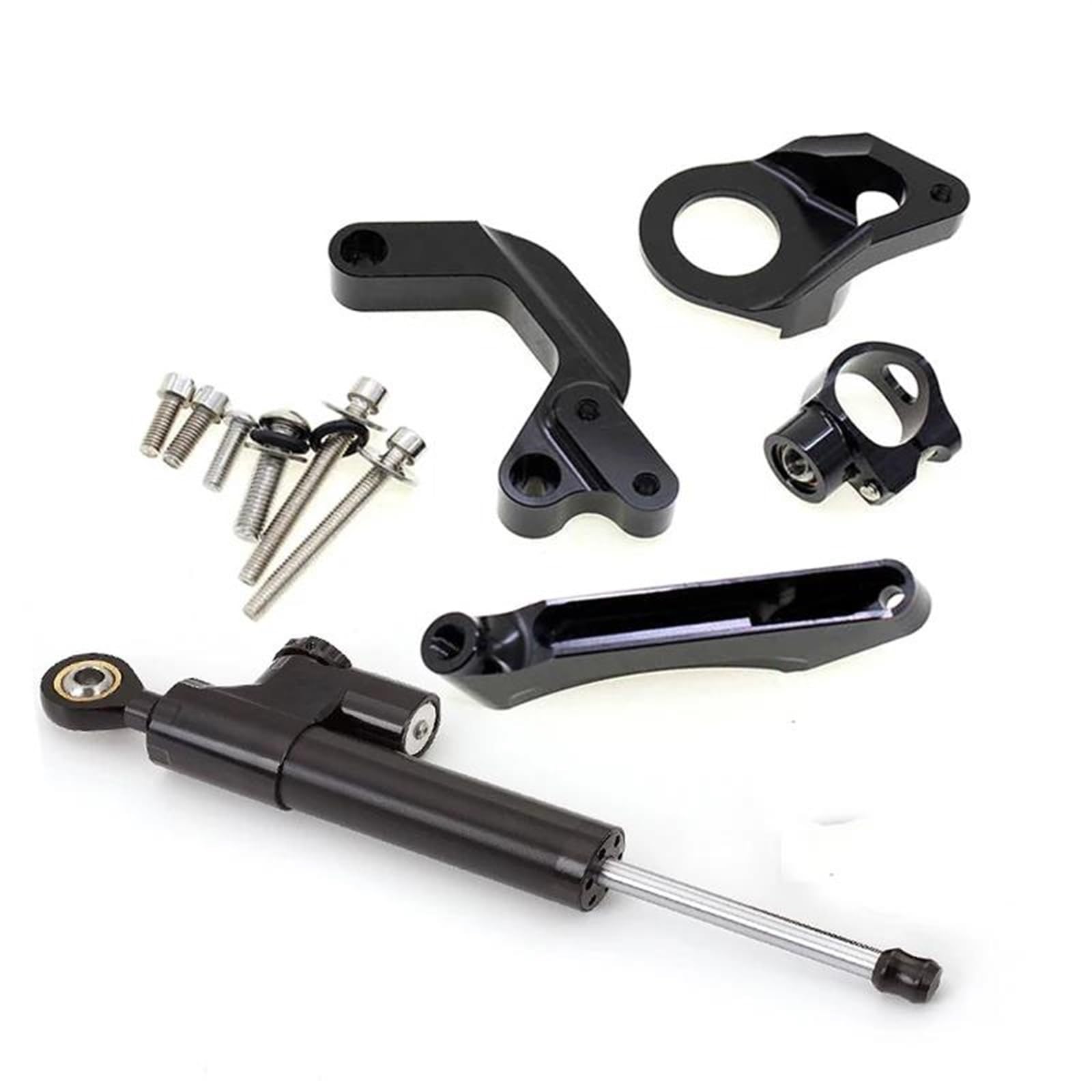 Motorradhalterung Einstellbarer Fiber Carbon Stabilisator Lenkung Dämpfer Montage Halterung Unterstützung Kit Für Suzuki Für GSXR 1000 K9 2009-2015 CNC Stoßdämpfer CNC-Montagesatz(Damper n Bracket D) von LNMLRBXEXZ