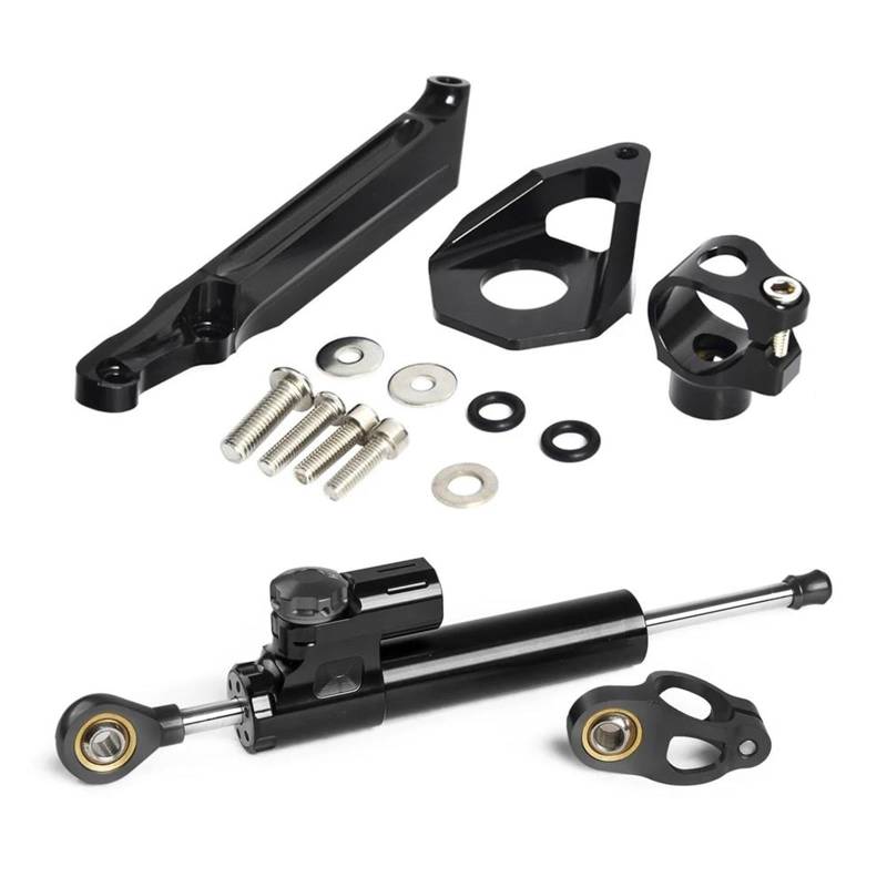 Motorradhalterung Einstellbarer Für CBR600RR 2005 2006 Motorrad Aluminium Lenkung Dämpfer Stabilisator Halterung Stoßdämpfer CNC-Montagesatz(Stabilizer Bracket B) von LNMLRBXEXZ