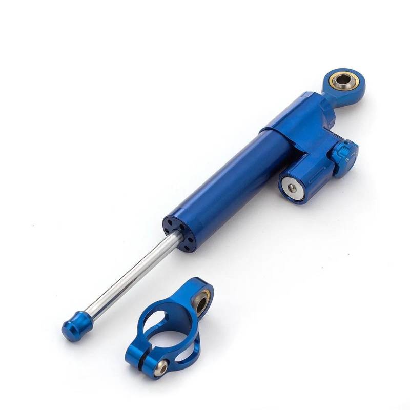 Motorradhalterung Einstellbarer Für Dualtron DT2 Ultra Raptor Roller Stabilisator Aluminium Dämpfer Einstellbare Lenkung Dämpfer Stoßdämpfer CNC-Montagesatz(All Blue) von LNMLRBXEXZ