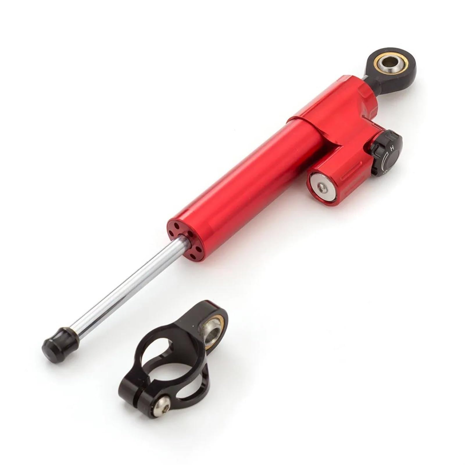 Motorradhalterung Einstellbarer Für Dualtron DT2 Ultra Raptor Roller Stabilisator Aluminium Dämpfer Einstellbare Lenkung Dämpfer Stoßdämpfer CNC-Montagesatz(All RED) von LNMLRBXEXZ